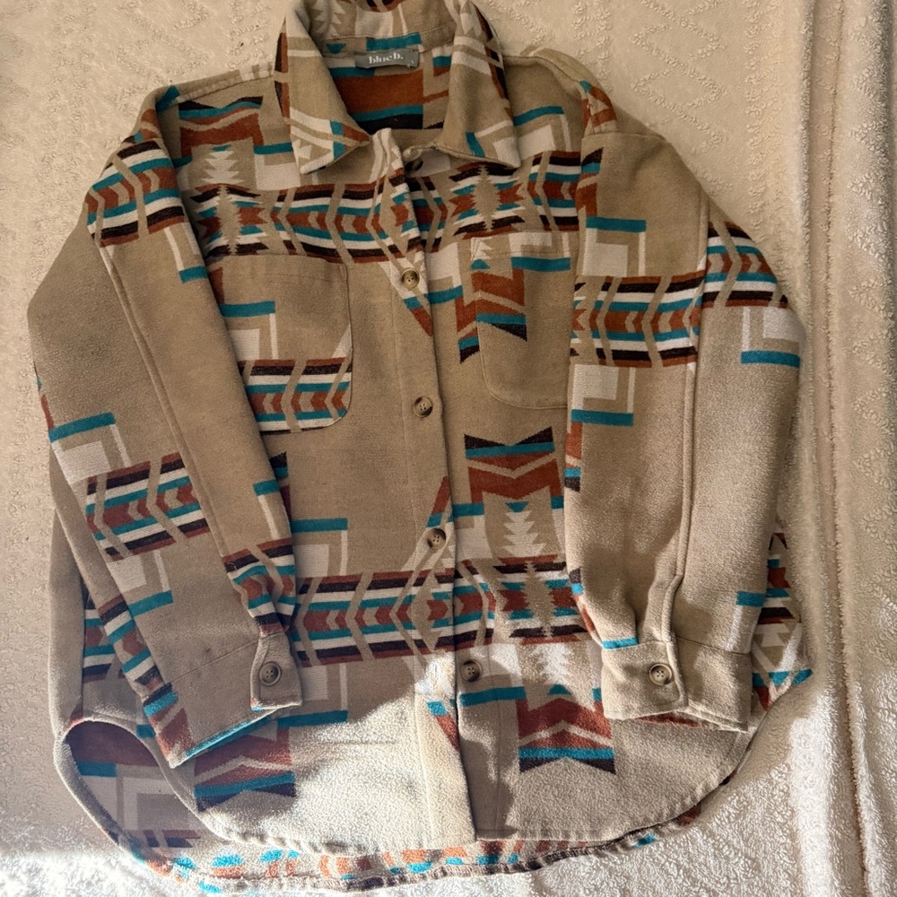 Patterned Beige Jacket